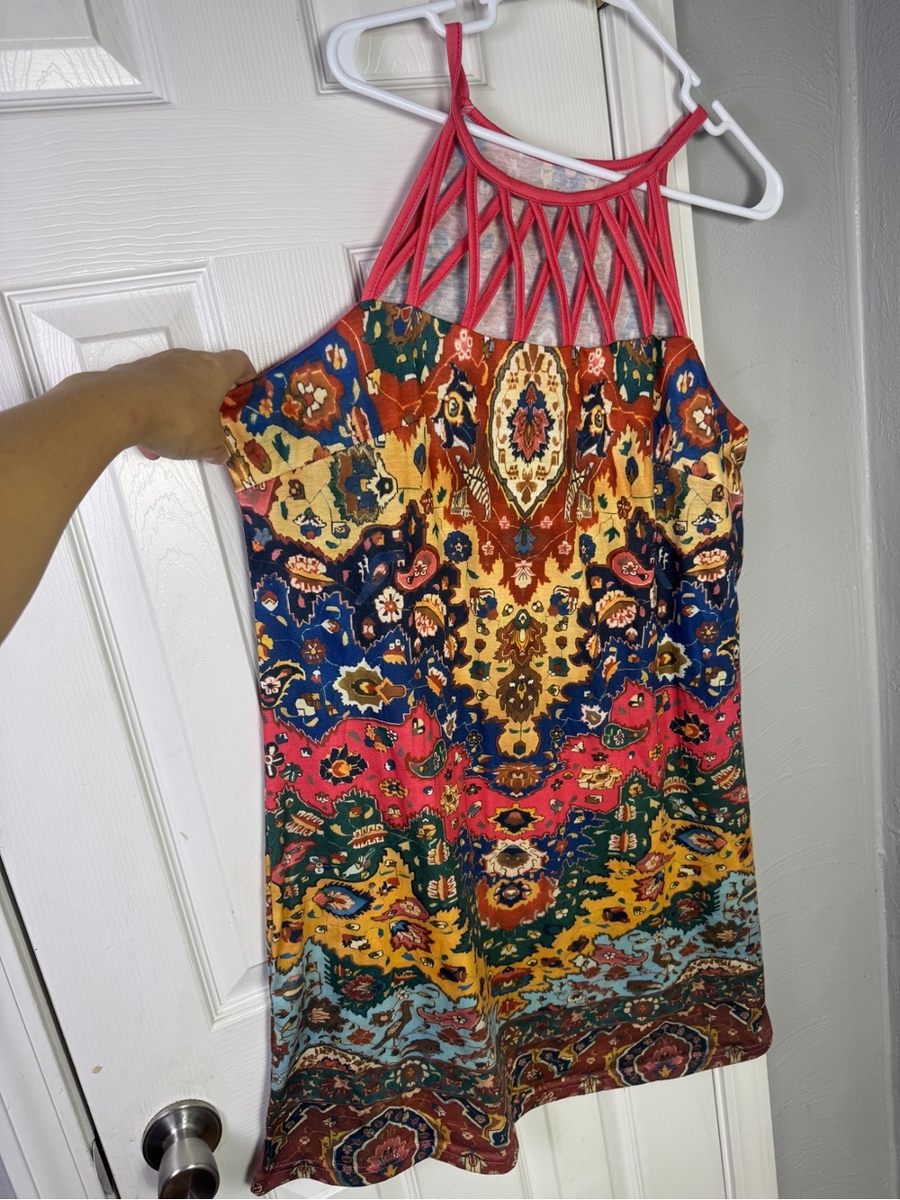 4 PIECES Boho ⭐️Bundle⭐️ Vacation Dress XL L Stretchy Resort Cruise Lot 4 pieces